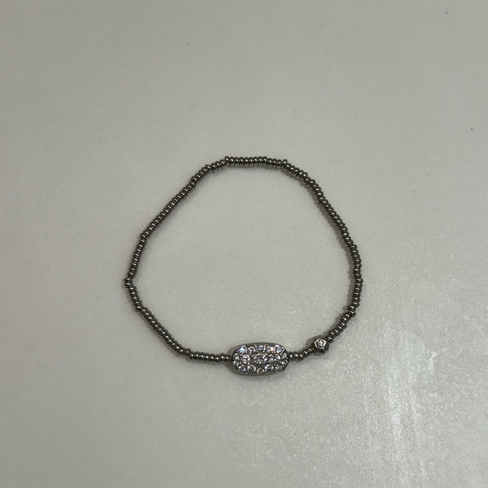 Kendra Scott Grayson Stretch Bracelet | White Crystal